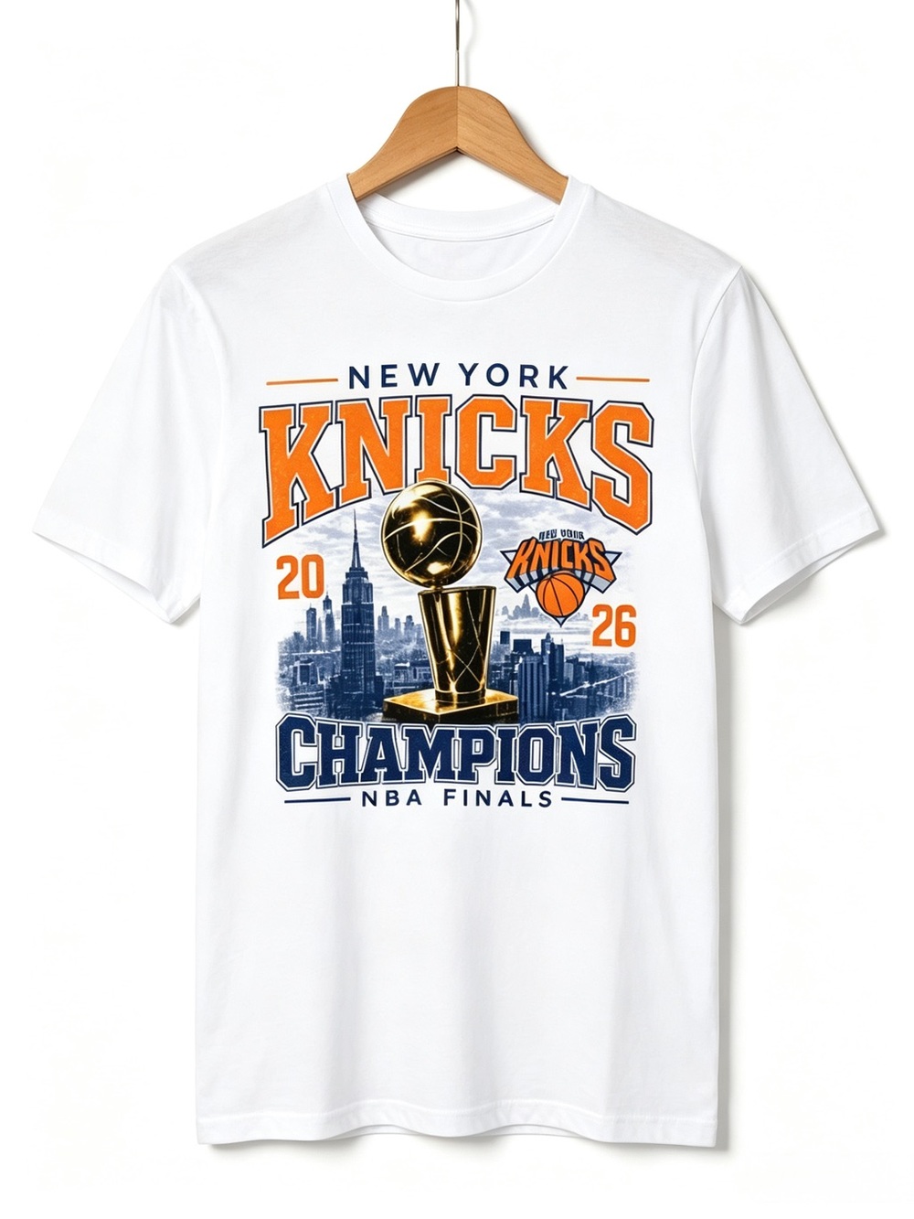 New York Knicks Graphic Tee Jersey Championship 2026 NBA Champs T-Shirt 301